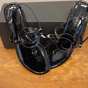 Coach Jeri Patent Leather Sandal